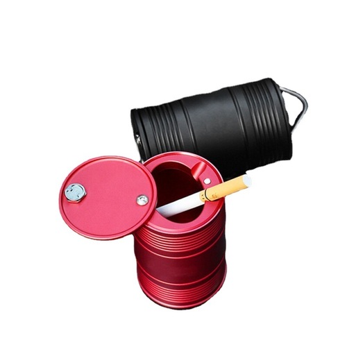Creative car-mounted multifunctional universal in-car metal ashtray with cover automotive supplies ashtray factory direct sales
