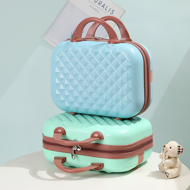 14 pulgadas mini Corea del Sur cremallera retro portátil caso cosmético niño y madre equipaje regalo caso bolsa de cosméticos bolsa al por mayor