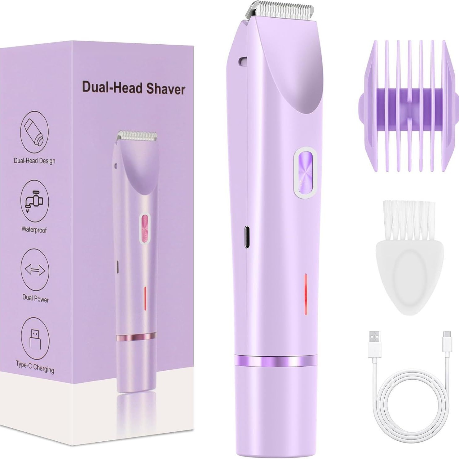 Transfronterizo Amazon depilación de cabello de doble cabeza máquina de afeitar personal de dama máquina de afeitar de cabello de depilación