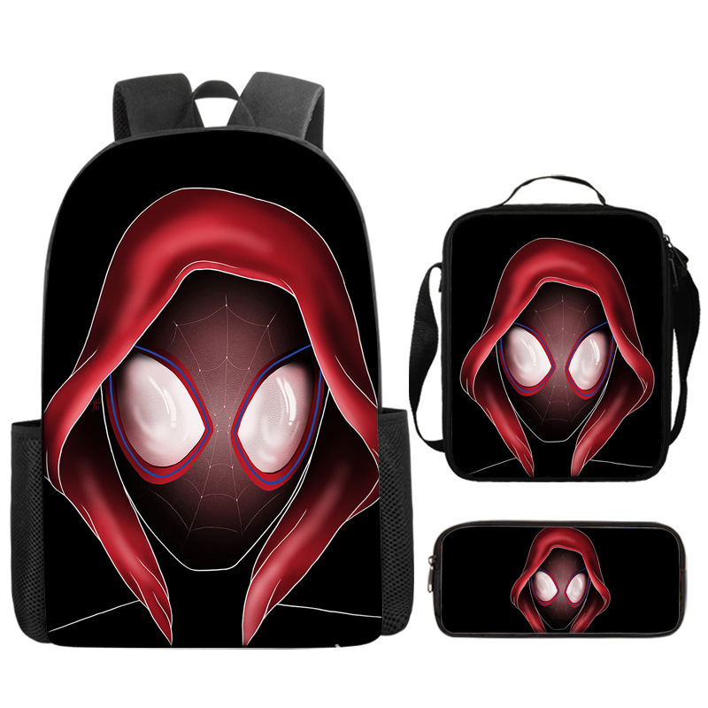 Cross-border nuevo Marvel Spider-Man mochila de estudiantes de primaria y secundaria mochila de dibujos animados de gran capacidad mochila de almuerzo