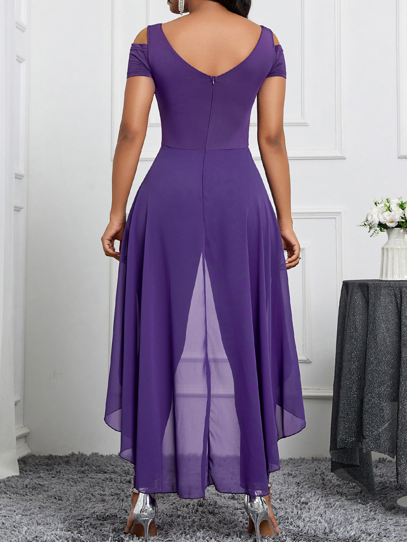 Estilo de diseño de nicho nuevo estilo primavera y verano comercio exterior europeo y americano exclusivo para temperamento elegante mono ajustado