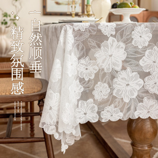 Cross-border New Lace Tablecloth Coffee Table High-end Sense Light Luxury Studio Atmosphere Sense Table Cover Stall Cloth Selling Accessories