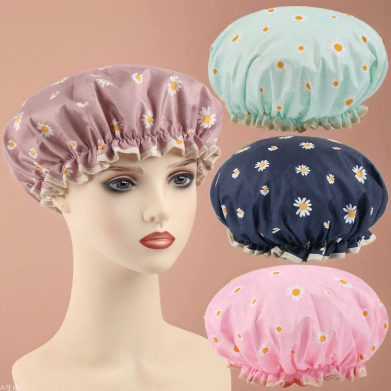 Shower cap, waterproof hair cap, hat, increased thickness