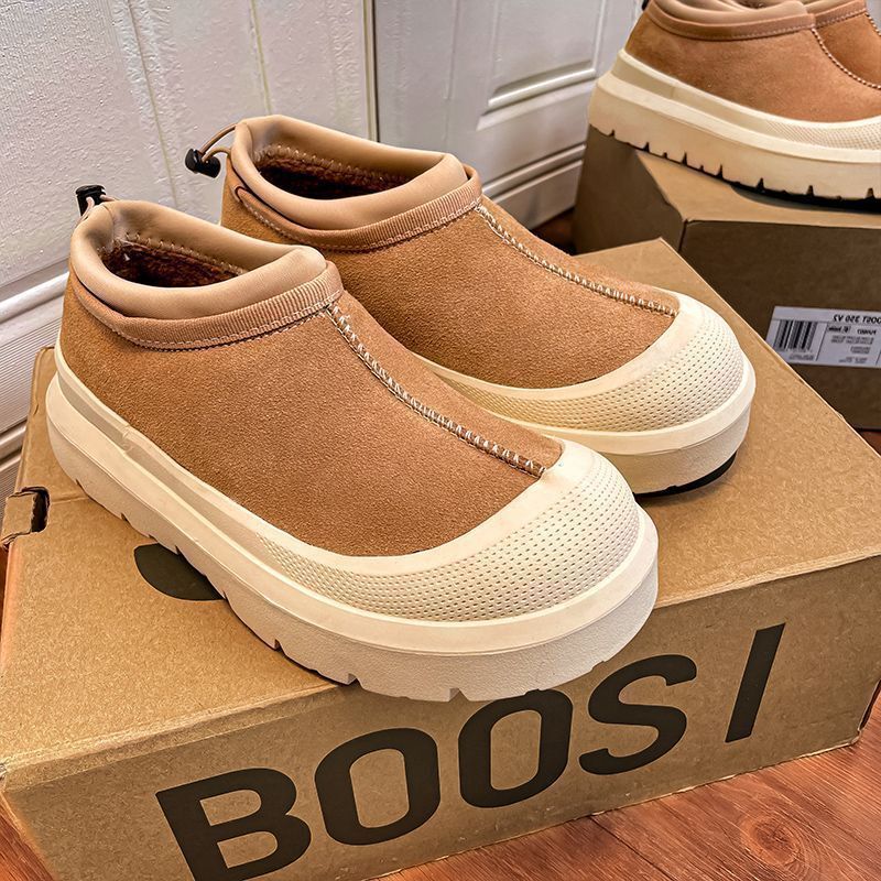 Wang Yibo's Same Style Tasman Snow Boots Thick-Soled Men's and Women's Winter Velvet Thickeneded Snow-Proof and Anti-Slip Sangpo Cotton Shoes