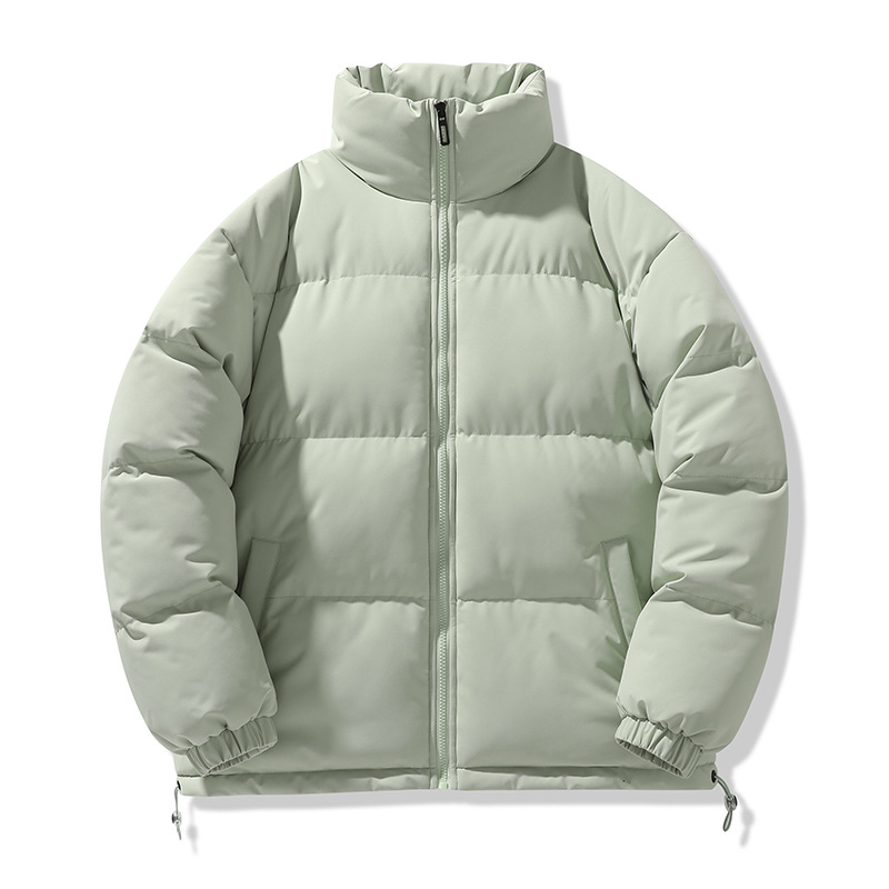 Transfronterizo 2024 algodón grueso hombre y mujer casuales de color sólido collar suelto pareja de algodón chaqueta fábrica de lote