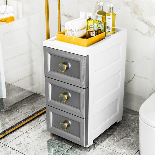 20-25-35cm gap storage cabinet European handle bed side cabinet storage cabinet bathroom kitchen narrow cabinet organization cabinet