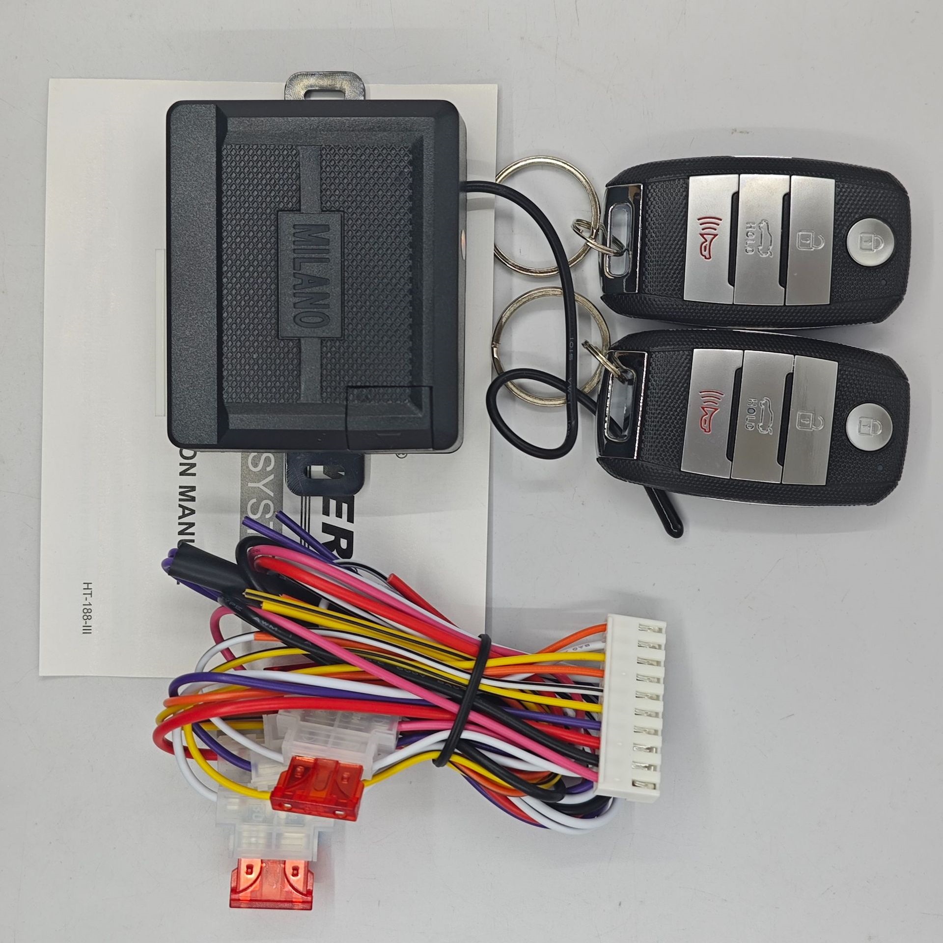 Car anti-theft device, remote control for central locking, remote control switch, keyless entry