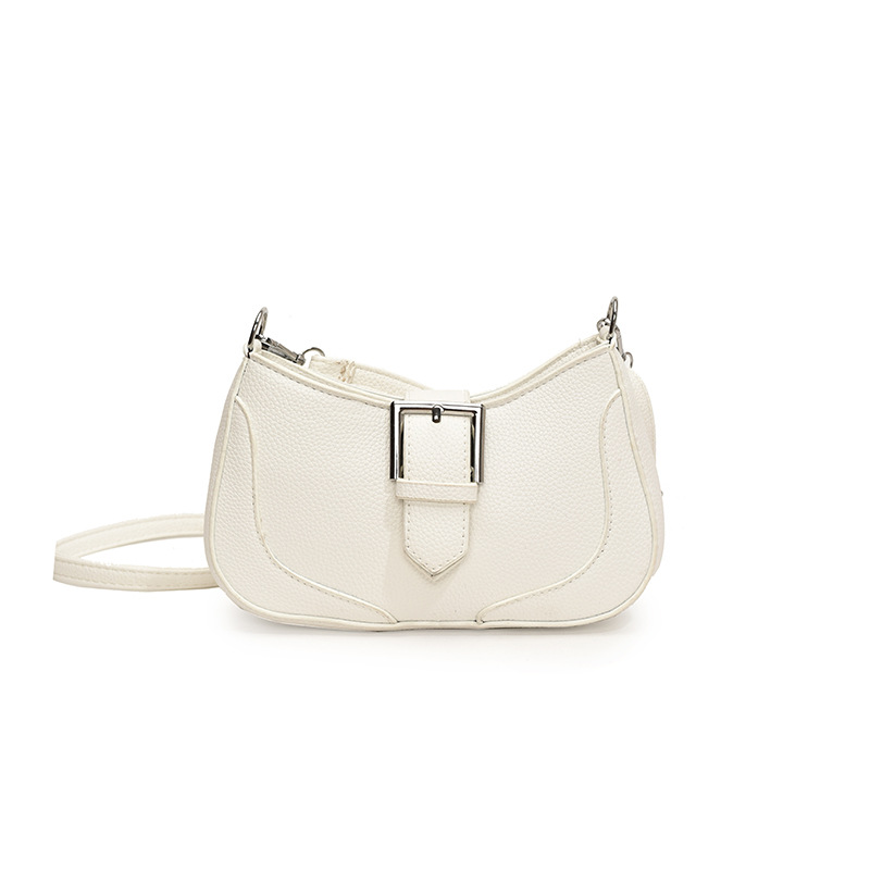 2024 nuevo bolso femenino verano Sen Meng retro chica caliente bolso de axila textura bolso de luna nueva bolso de mensajero de un solo hombro marea