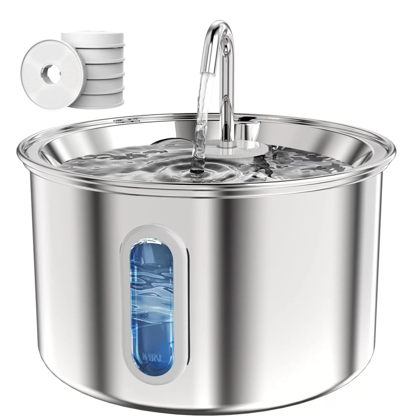 304 из нержавеющей стали кошачий автоматический дозатор воды для домашних животных дозатор воды автоматический циркуляционный поток собаки питьевой воды фонтан