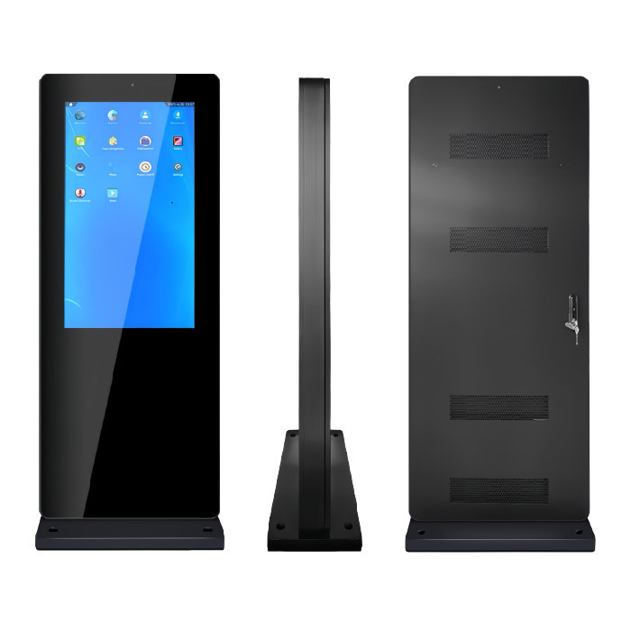 43/49/55/65inch 縦型フロアスタンド広告機屋内高精細液晶ディスプレイ|undefined