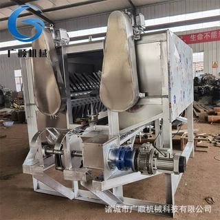 全自动猪头打毛机工作效率高脱毛率高加工设备猪牛羊刨毛机头蹄