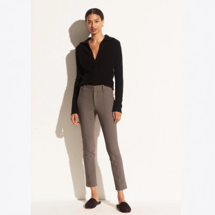 V family 5 autumn and winter simple elastic four-color high waist pants slim slim women's pants casual feet pants