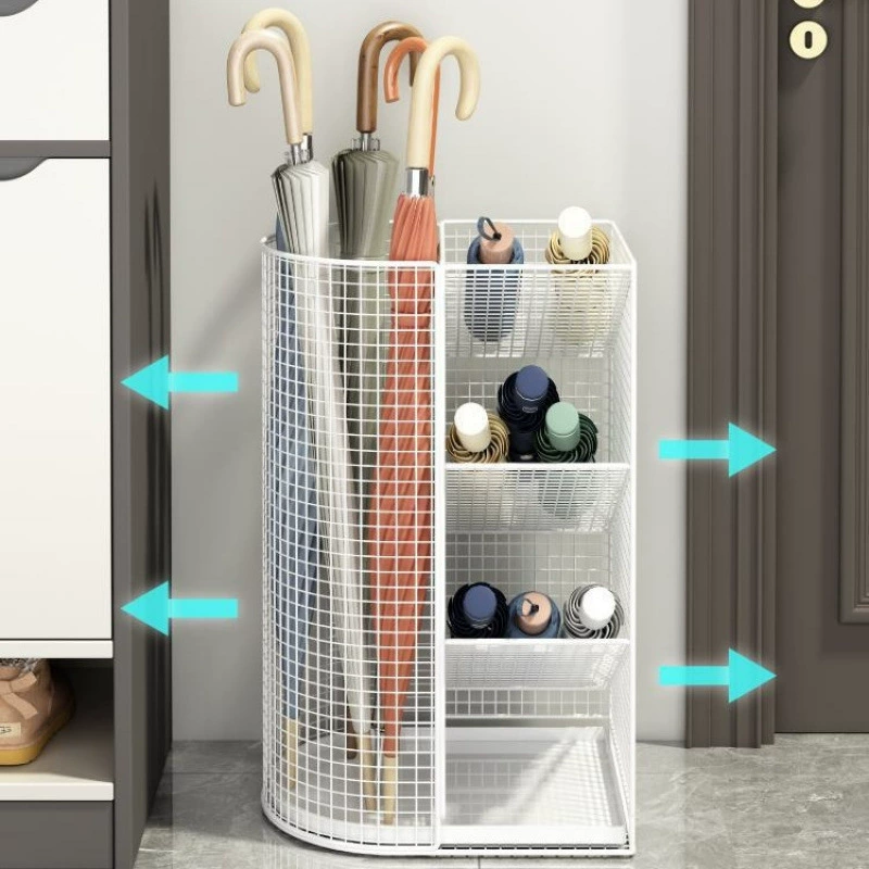 Сливная стойка для зонтов у входа в дом, стойка для хранения зонтов у входа, стойка для размещения ведер для зонтов в коммерческом вестибюле.