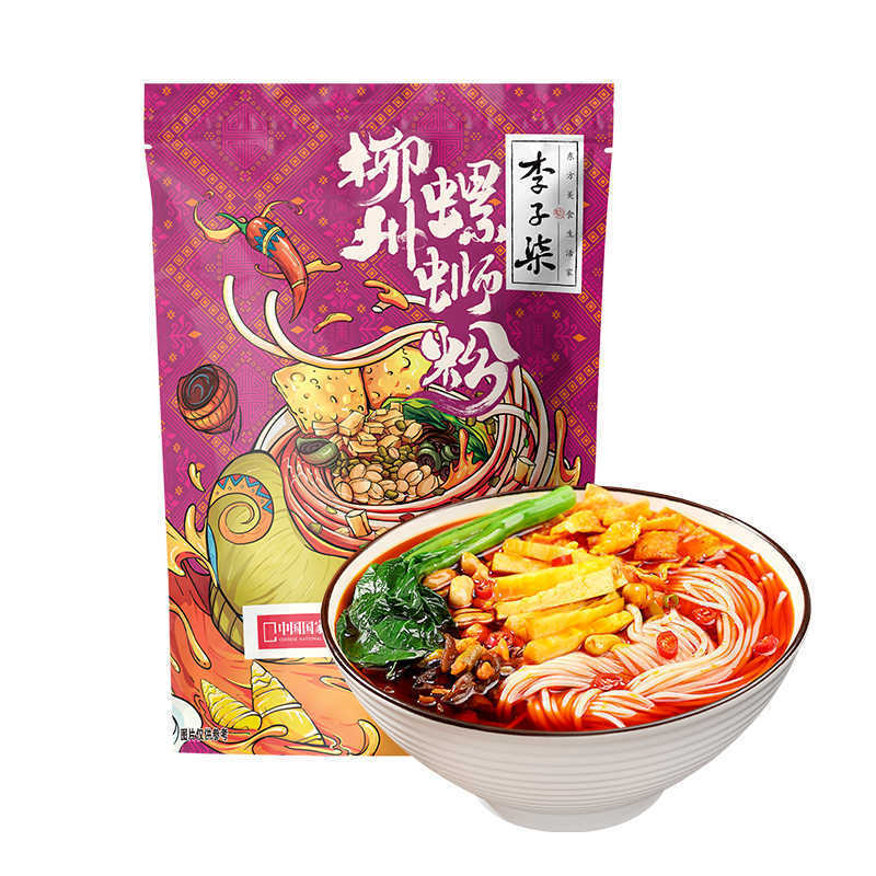 満小肥汁ライスヌードル 310g 香港風肥汁酸辣湯麺 カタツムリヌードル 夜食 便利なインスタントライスヌードル|undefined