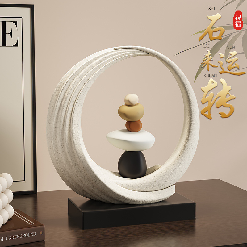 Prosperous Wealth, New Chinese Style Light Luxury Office Desktop Home Accessories, Housewarming Gifts, Living Room Decoration Ornaments