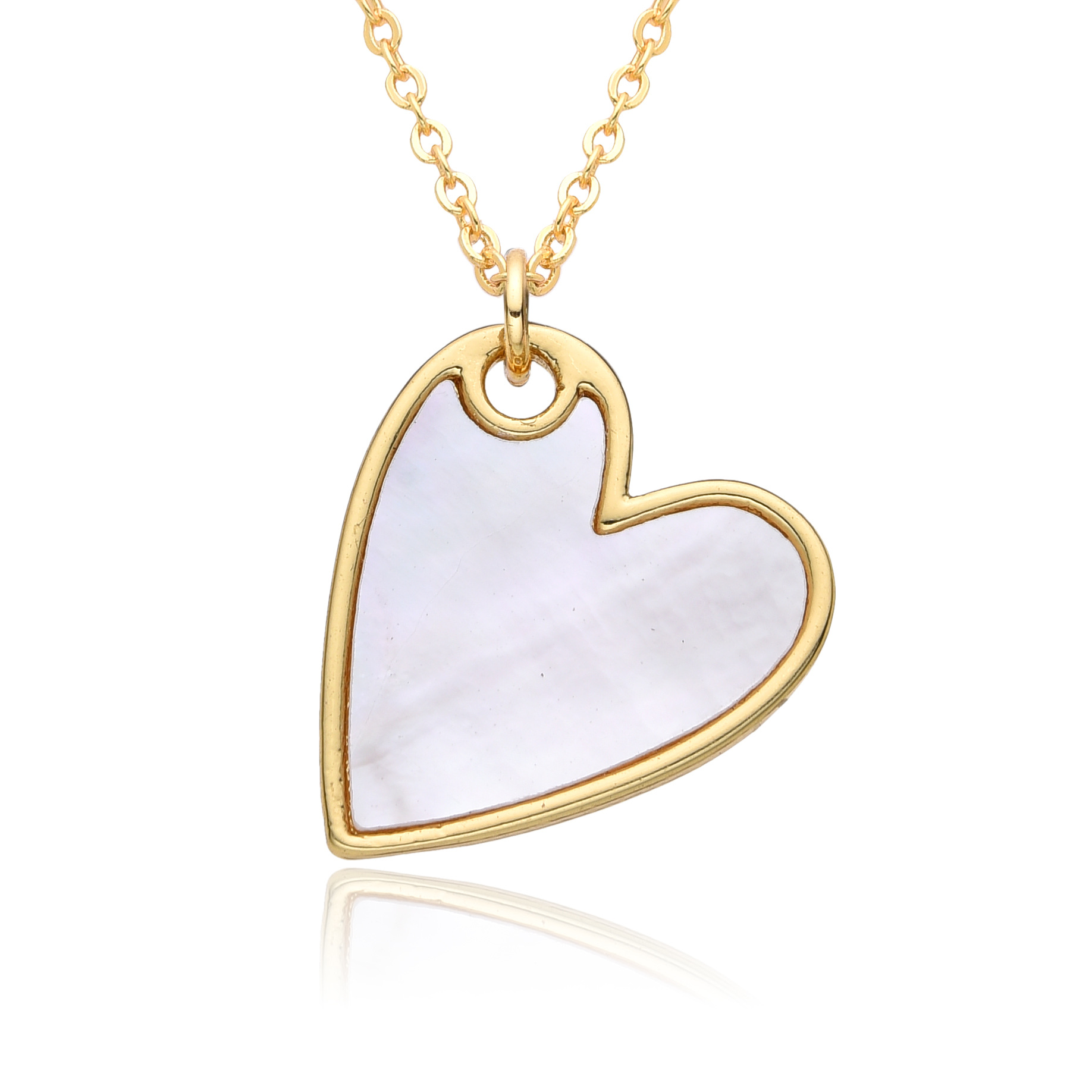Pendant Necklace Classification Copper Inlay Heart Shape Zircon Pendant Necklace