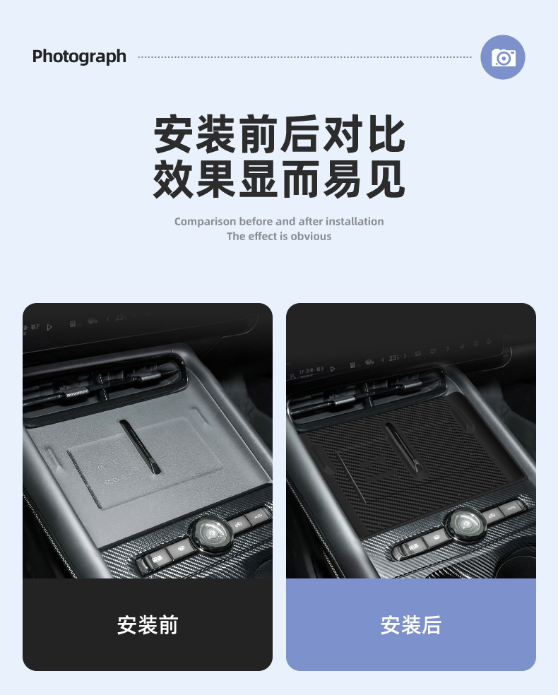 Suitable for 26 models of Lynk & Co 07GT, wireless charging silicone anti-slip mat, center console protection, car accessories, special modification parts