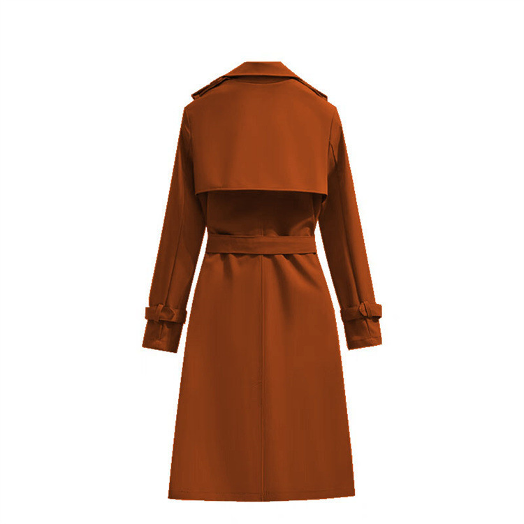 ng2510292 2025 Spring And Autumn New Fashion Women's Korean Style Mid-Length Fashionable Elegant Casual Trench Coat Long Sleeve_ecoleips.com