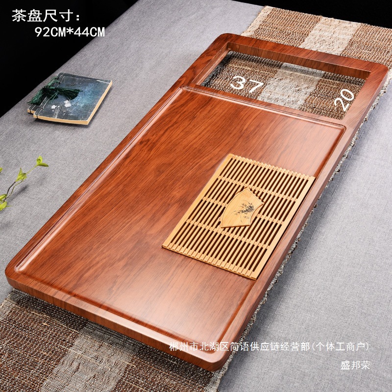 Fábrica de venta directa mesa de té de madera sólida de oficina doméstica mesa de té mar de té conjunto de té kung fu grande y medio directo