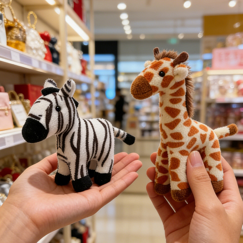 Cross-Border Realistic Giraffe and Zebra Plush Toys, Small Dolls, Keychains, Backpack Pendants, Small Gifts Cross-Border Realistic Giraffe and Zebra Plush Toys, Small Dolls, Keychains, Backpack Pendants, Small Gifts
