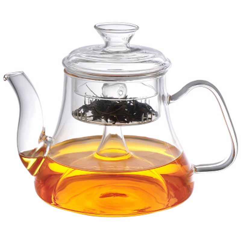 Fábrica al por mayor tetera de vidrio de alta borosilicato material tetera de cocina olla de energía de gran capacidad estufa de cerámica eléctrica tetera de flores y hierba