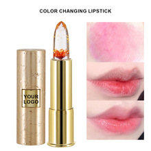 跨境唇膏口红批发女保湿滋润温感变色不掉色无logo拉花显白提气色