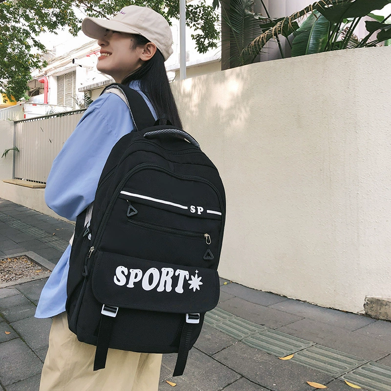 Universal backpack for students, capacious laptop for traveling