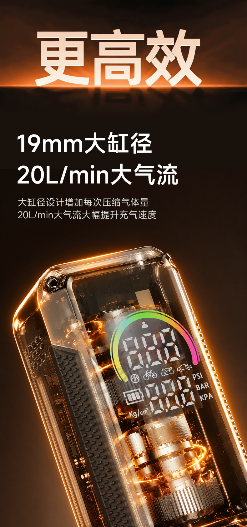Cross-Border New Model Car Electric Air Pump, Car Tire Inflator, Wireless Portable Electric Vehicle and Motorcycle Air Pump