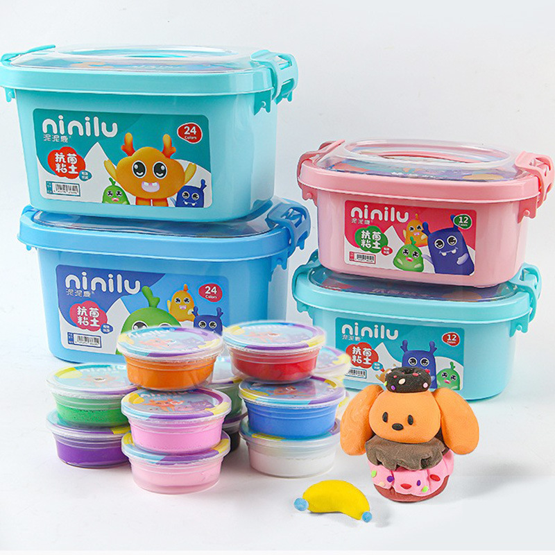 Nini Deer Ultra-Light Clay Kidsren's Handmade DIY Toys Space Clay 12/36/24 Color Rubber Clay Kindergarten Nini Deer Ultra-Light Clay Kidsren's Handmade DIY Toys Space Clay 12/36/24 Color Rubber Clay Kindergarten