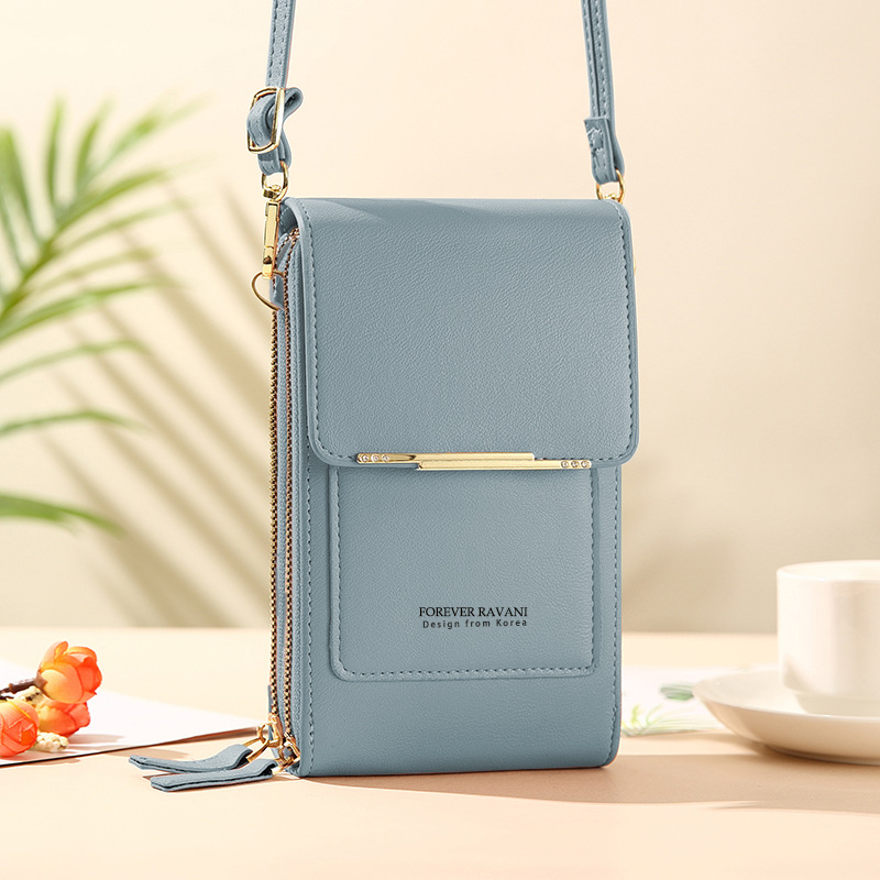 La bolsa para teléfono móvil puede ser una bolsa de mensajero con pantalla táctil para damas multifunción de gran capacidad Botón de bolsa de comercio exterior transfronterizo Bolsa para teléfono móvil al por mayor