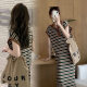Summer nursing clothes out hot mom fashion postpartum nursing clothes casual striped mid-length nursing dress