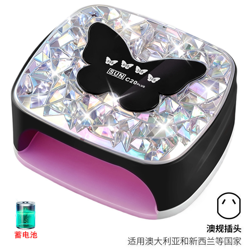 Lámpara de manicuras LED de almacenamiento de doble fuente de luz inteligente de manicuras para secar rápidamente 268W máquina de fototerapia de alta potencia transfronteriza