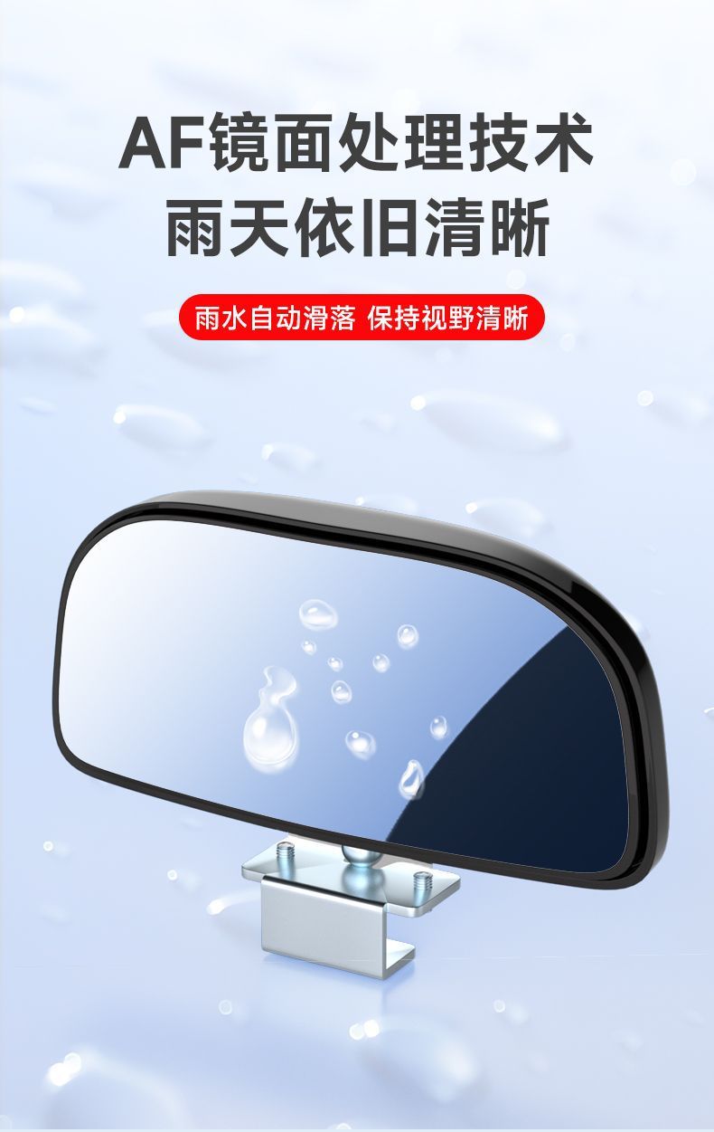 Large field of view HD rearview mirror auxiliary blind spot mirror