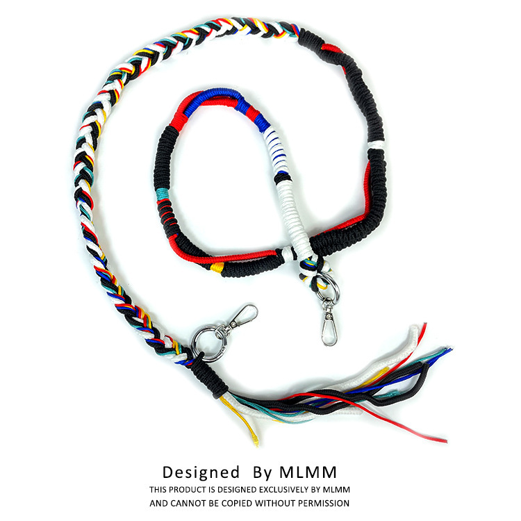 Handmade DIY woven bag strap accessories crossbody fashion brand colorful ribbon flower rope hemp rope decorative rope shoulder strap bag strap wholesale