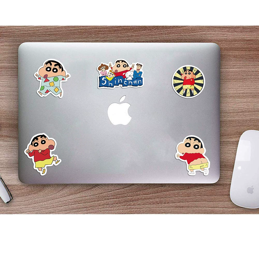 Japanese cartoon crayons, stickers, suitcase, laptop, waterproof guitar, graffiti
