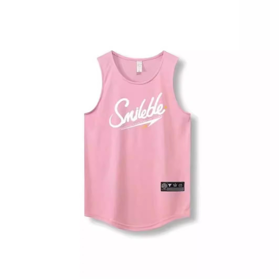 American Summer Basketball Clothing Vest Men's Waistcoat Sleeveless Sports Jersey Top Training Team Clothing Loose Quick-drying Breathable