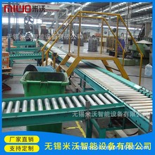 分流合流滚筒输送线 堆放货物缓存积放滚筒输送线  滚筒输送系统