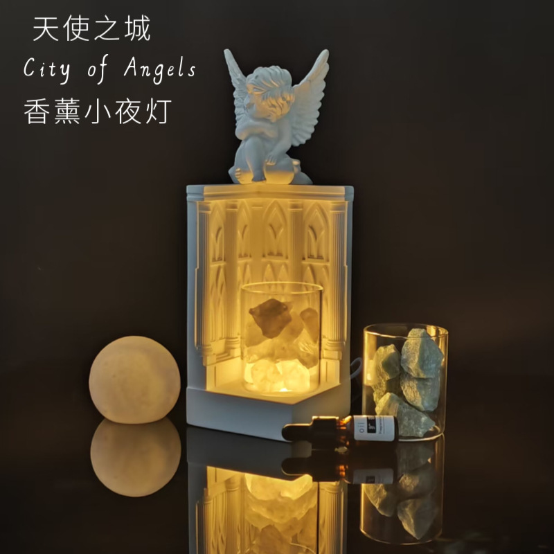 2025 New Crystal Stone Diffuser Stone Long-Lasting Fresh Fireless Gypsum Aromatherapy Essential Oil Fragrance Aromatherapy Lamp Hardcover Gift Box