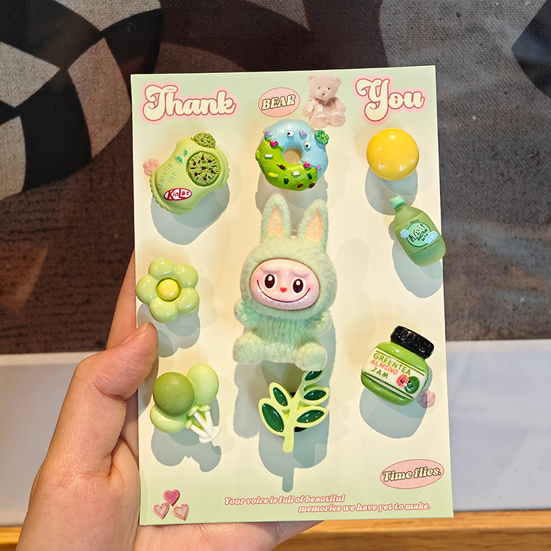 LABUBU 人気の靴の花新しいアイスクリーム靴の花取り外し可能な DIY 夏のトレンディな下駄靴の花靴バックル|undefined