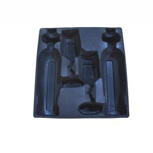 Red wine lining wholesale black flocking PS material red wine plastic holder red wine packaging lining manufacturers supply