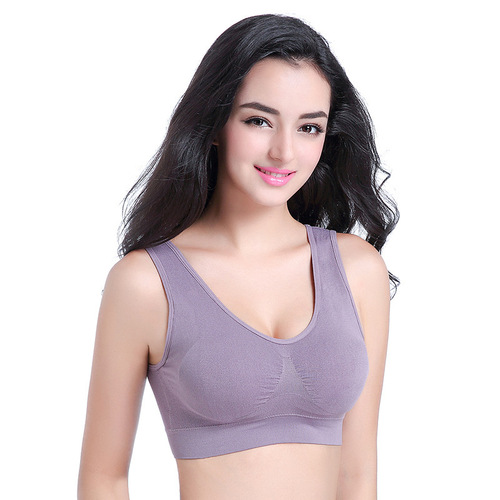 Seamless foreign trade wire-free bra breathable push-up sports breastfeeding yoga adjustable bra shock-proof underwear
