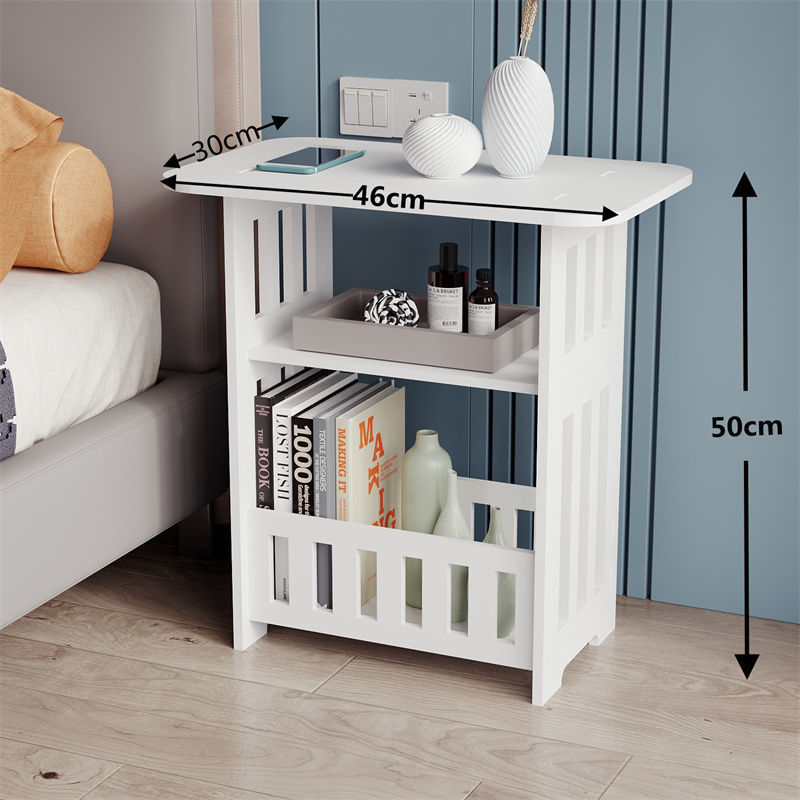 Mesa de cabecera simple mini mesa de té sofá lado de varios dormitorio pequeño gabinete de cabecera doméstico almacenaje y arreglos dormitorios