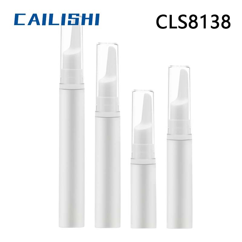 5ml10ml12ml15ml白色瓶身白色眼霜头瓶透明外罩小样眼霜瓶便捷瓶