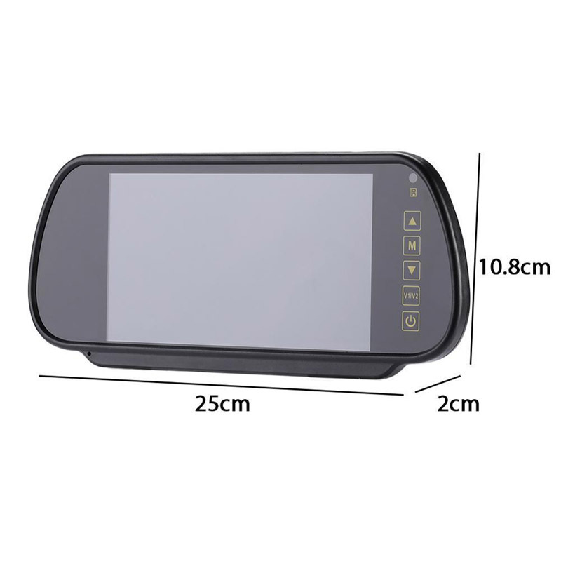 Truck reversing image display 7inch CCD rearview mirror high-definition camera with aviation connector standard 15m cable set