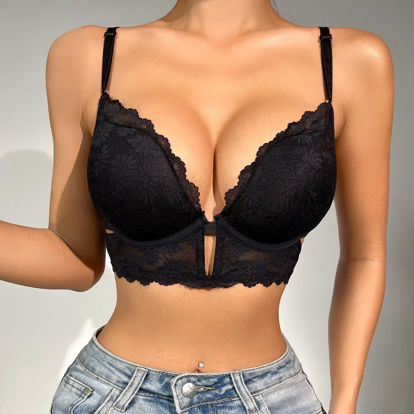 Jauns Sexy Gathering Fashion Temptation apakšveļa, viengabala krūšturis 9020_voghion.com