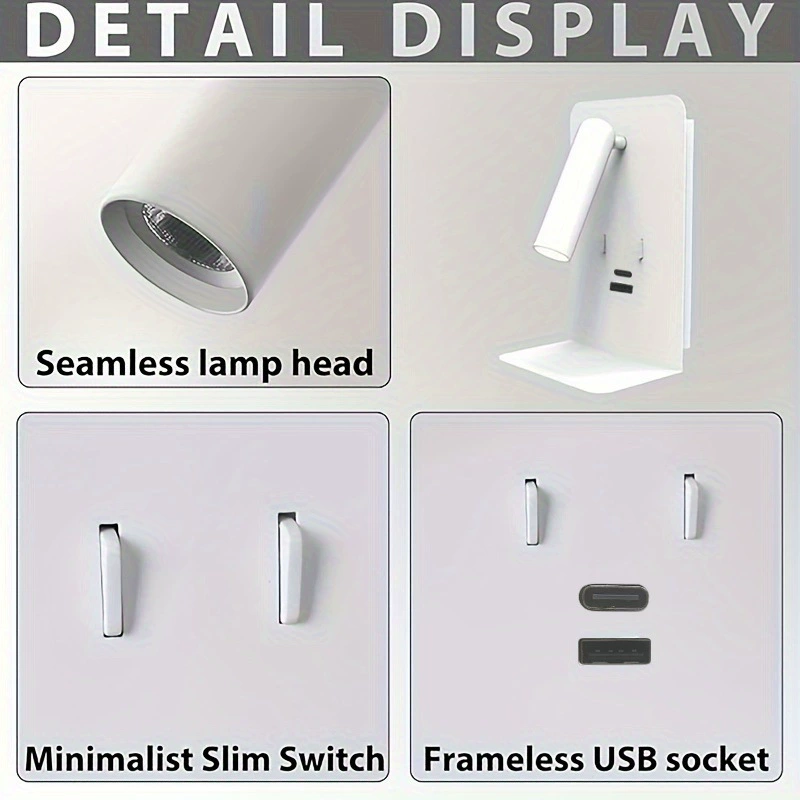 (Cross-border trading), rotating LED hanging lights for bedroom, sconce, reading for bed