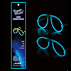 Fluorescent glasses manufacturers direct selling ordinary luminous circular lenses Lightsfighting stick aluminum foil bag loaded night light rod