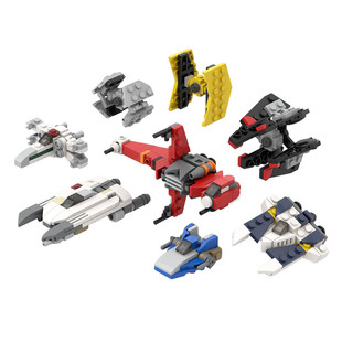 Building Blocks Moc: C9018 8 in 1 Rebels Ships Micro Scenes Model 3