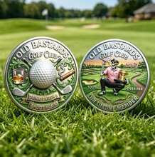 跨境新品The Eternal Golfer’s Challenge Coin创意高尔夫纪念币