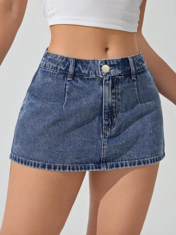 denim denim skirt